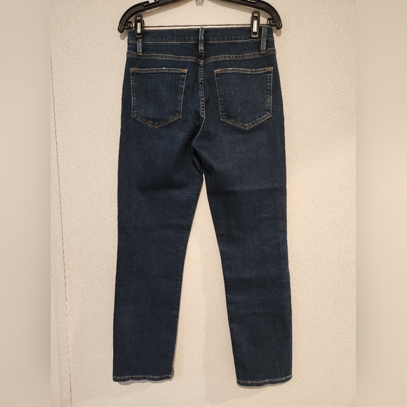 FRAME Le High Straight Jeans Raw Edge Hem Size 27 - Picture 4 of 6